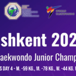 Gráficas del cuarto día de competencia, Tashkent 2026 World Taekwondo Junior Championships (M. -59 kg., M. -78 kg., W. -44 kg. W -68 kg.)