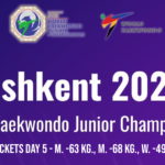 Gráficas del quinto día de competencia, Tashkent 2026 World Taekwondo Junior Championships (M. -63 kg., M. -68 kg., W. -49 kg.)