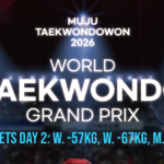 Gráficas del segundo día de competencia, Muju 2026 World Taekwondo Grand Prix (W. -57 kg., W. -67 kg., M. -80 kg.)