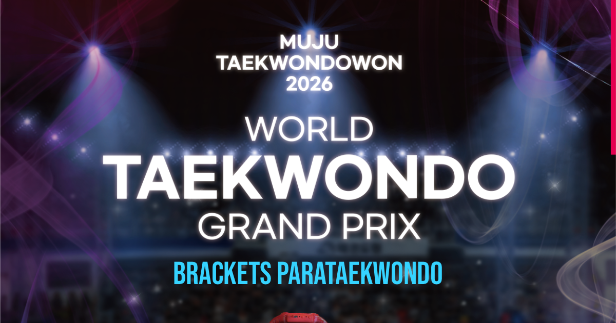 Brackets parataekwondo muju grand prix 2026